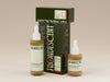 Frondescent's hair and face oils on a beige background