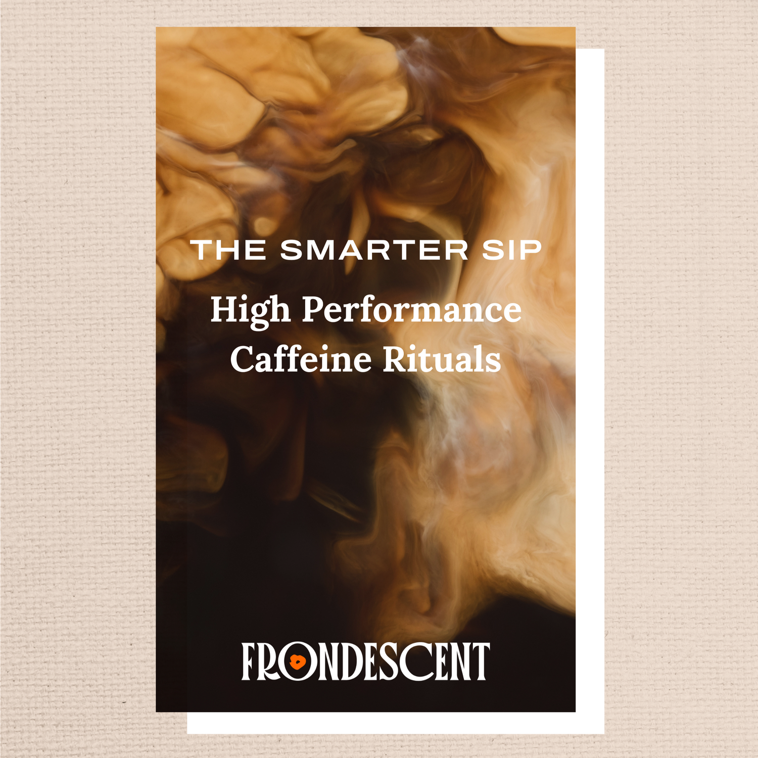 Ebook cover 'The Smarter Sip' by frondescent on a beige background